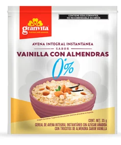 Avena Granvita 0%Azucar Vainilla Almendra 35 GRS